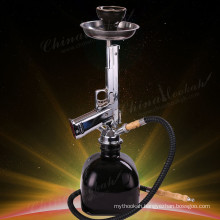 New arrival hot selling sliver china cheap gun hookahs wholesaler,pistol hookahs,ak47 water pipe smoking,HM224